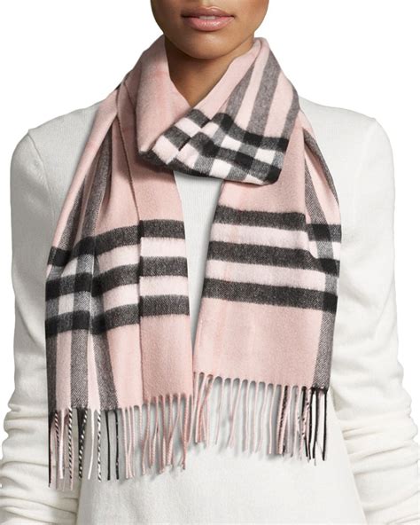 burberry kaschmir schal rosa|Check Cashmere Scarf in Ash rose .